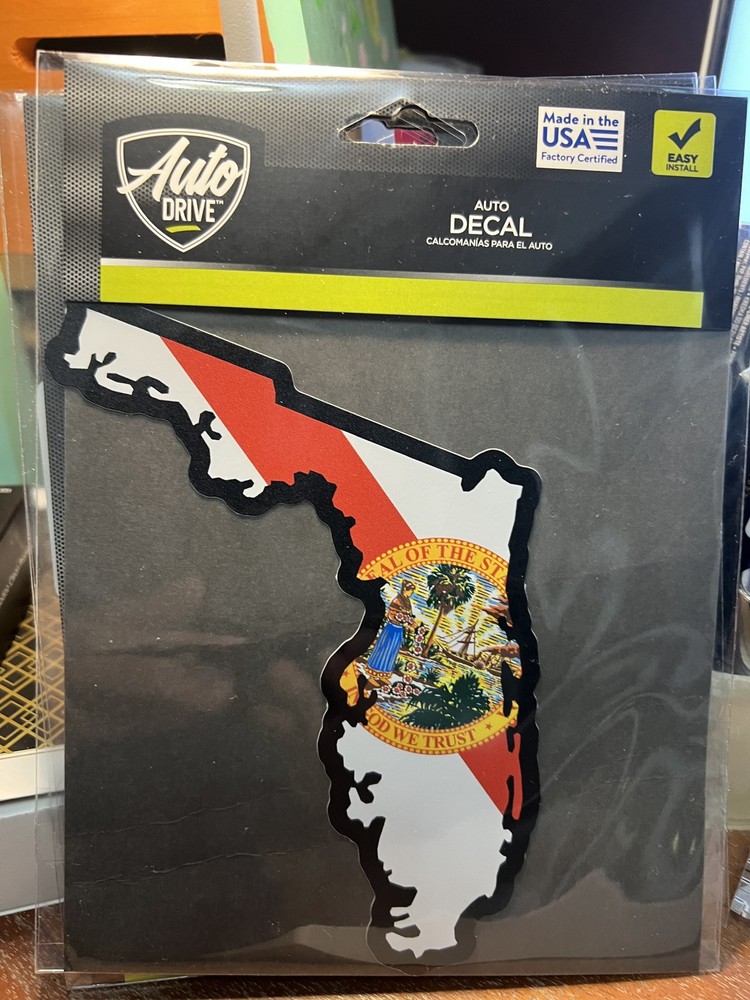 Auto decals - Florida map- new