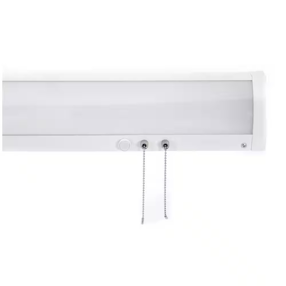 36 In. White Linear Bed Light Integrated LED Selectable Wattage Selectable CCT