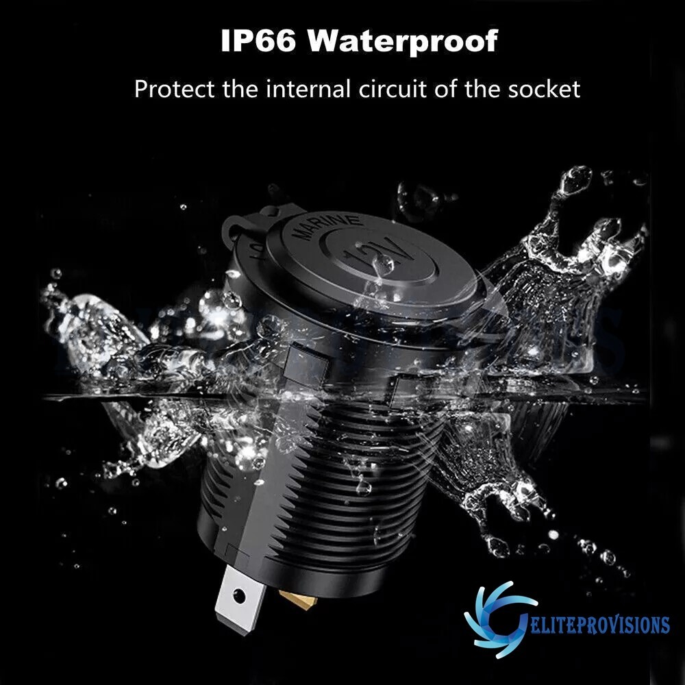 *Cigarette Lighter Socket Power Outlet Socket Receptacle Car Motorcycle ATV 12V*