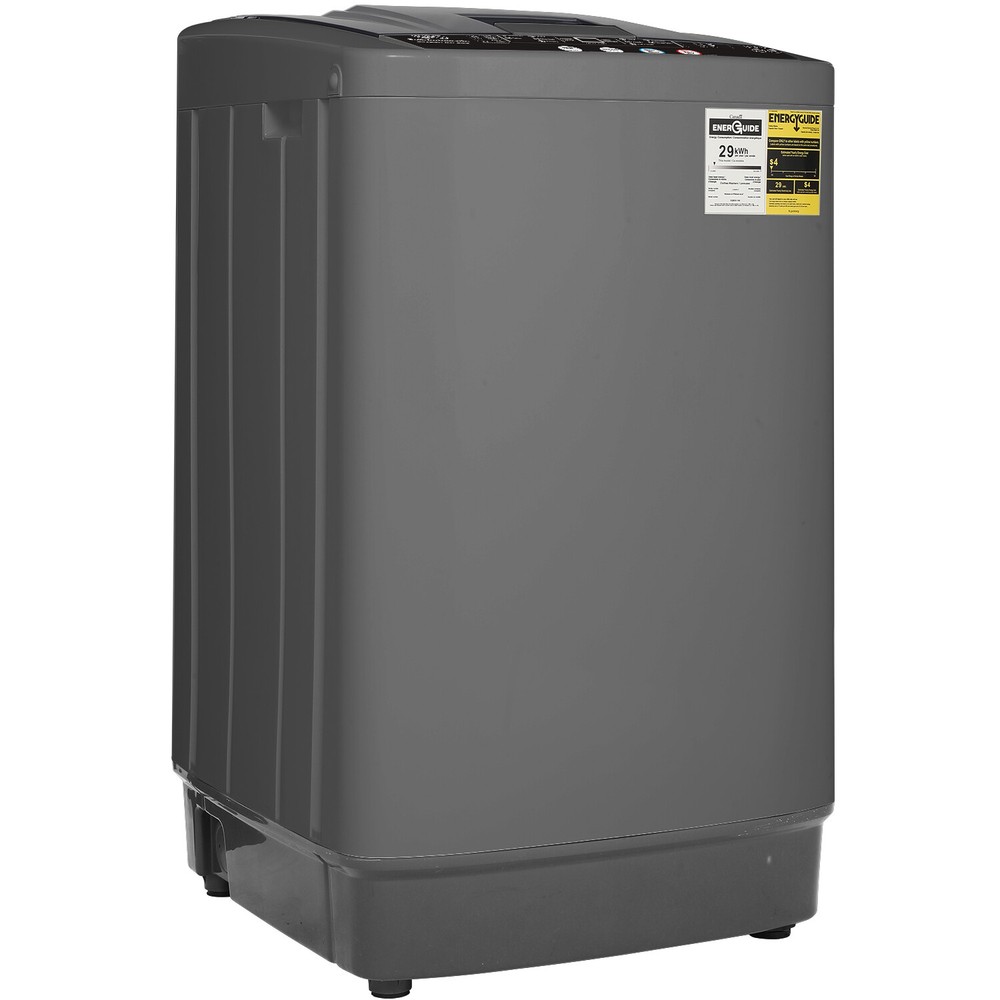 Portable Compact Laundry Washer Full-Automatic LED Display 17.8/13.5lbs Compact