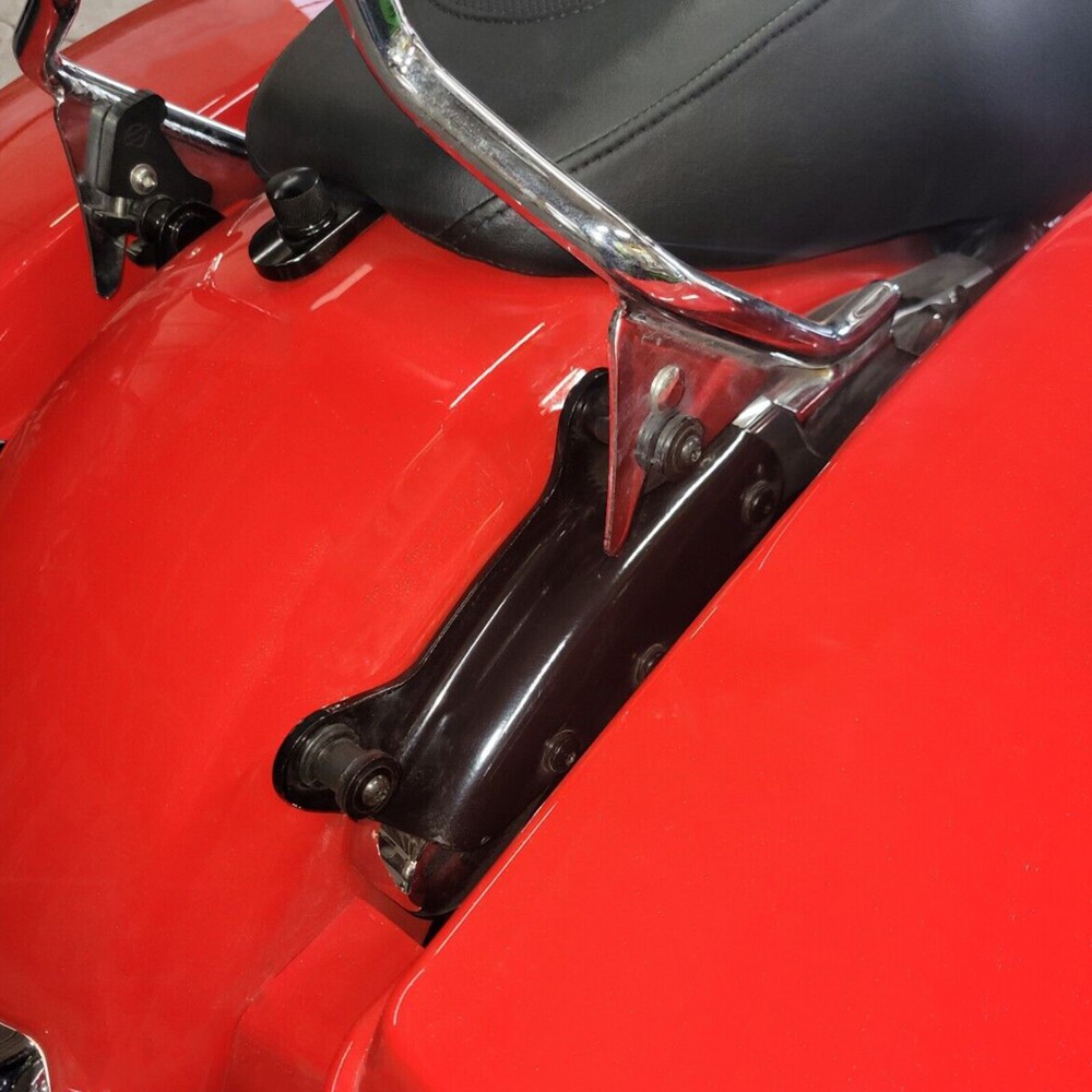 Black 4 Point Docking Hardware Kit For Harley Touring Electra Glide 2009-2013