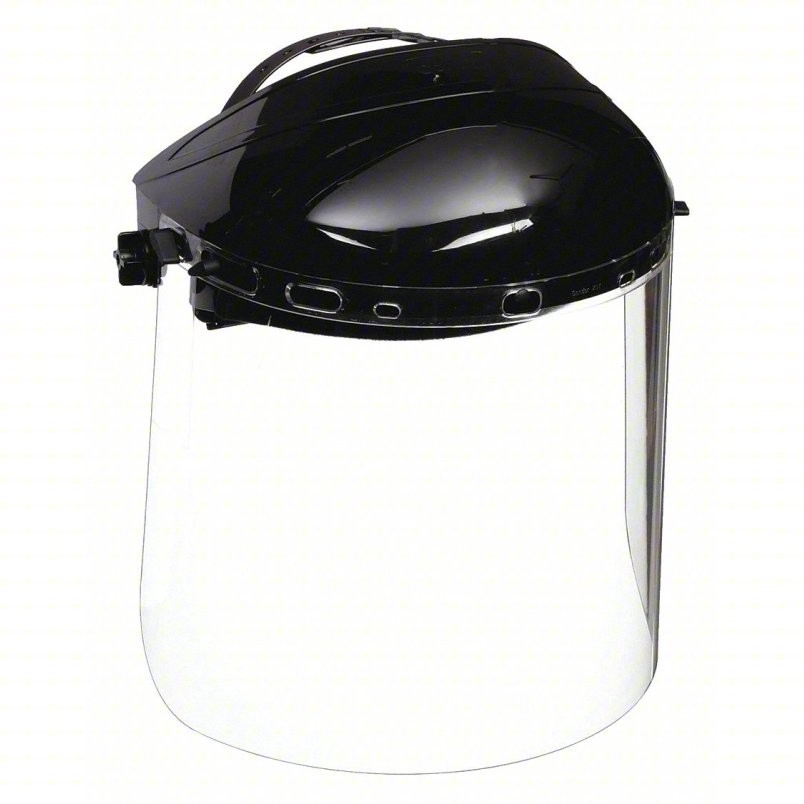 Condor 4Ezc2 Ratchet Faceshield Assembly, Clear Visor, Uncoated, Polycarbonate,