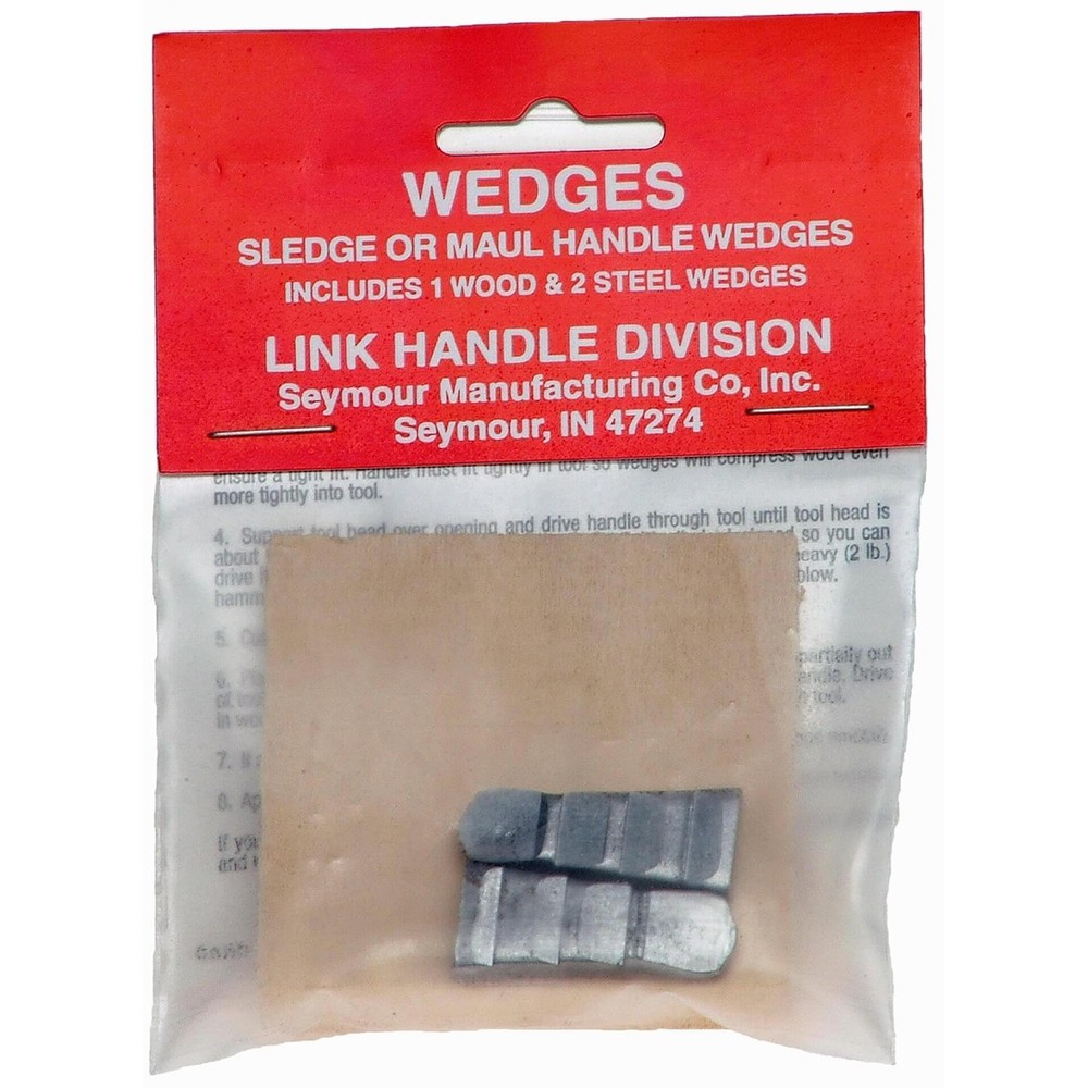 Sledge or Maul Handle Wedges - 1 Wood & 2 Steel