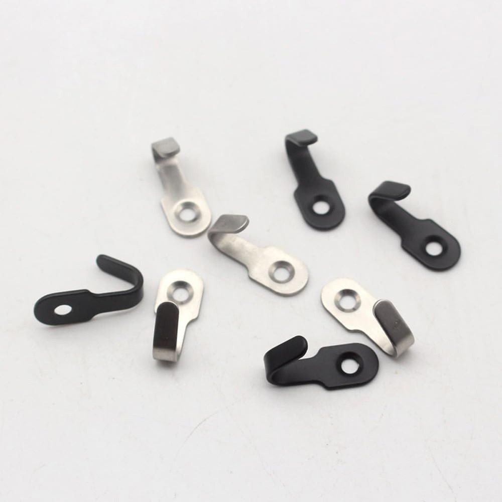 10 Pack Screws Mount Wall Hook Cabinet Mounted Mini Hook Storage Organizer Ha...