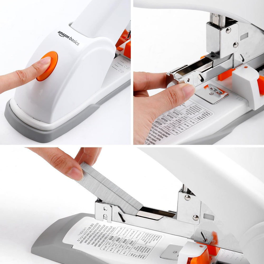 Heavy Duty Stapler, 130 Sheets High Capacity, Large Office Stapler with 1000 ...
