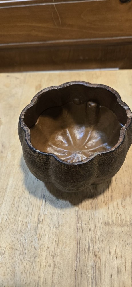 Solid Cast Iron 3.5" Wide Round Shaped Brown Cauldron Bowl 2.5" Tall