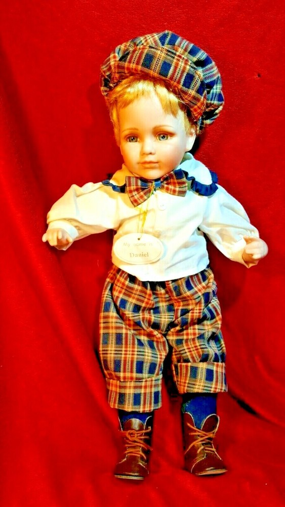 Porcelain 19" Boy Doll ‘Daniel’ Tags - Gift Leonardos Quality Collectable Gift