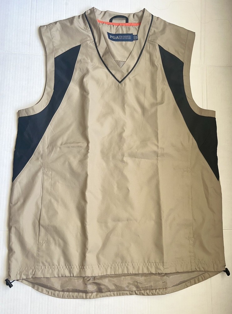 PGA Tour Golf Vest Size Small Side Pockets