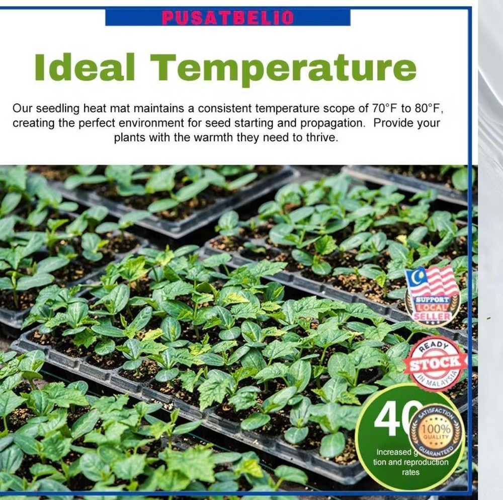 MET Seedfactor Seedling Heat Mat Hydroponic Heating Pad Home Garden Seed Starter