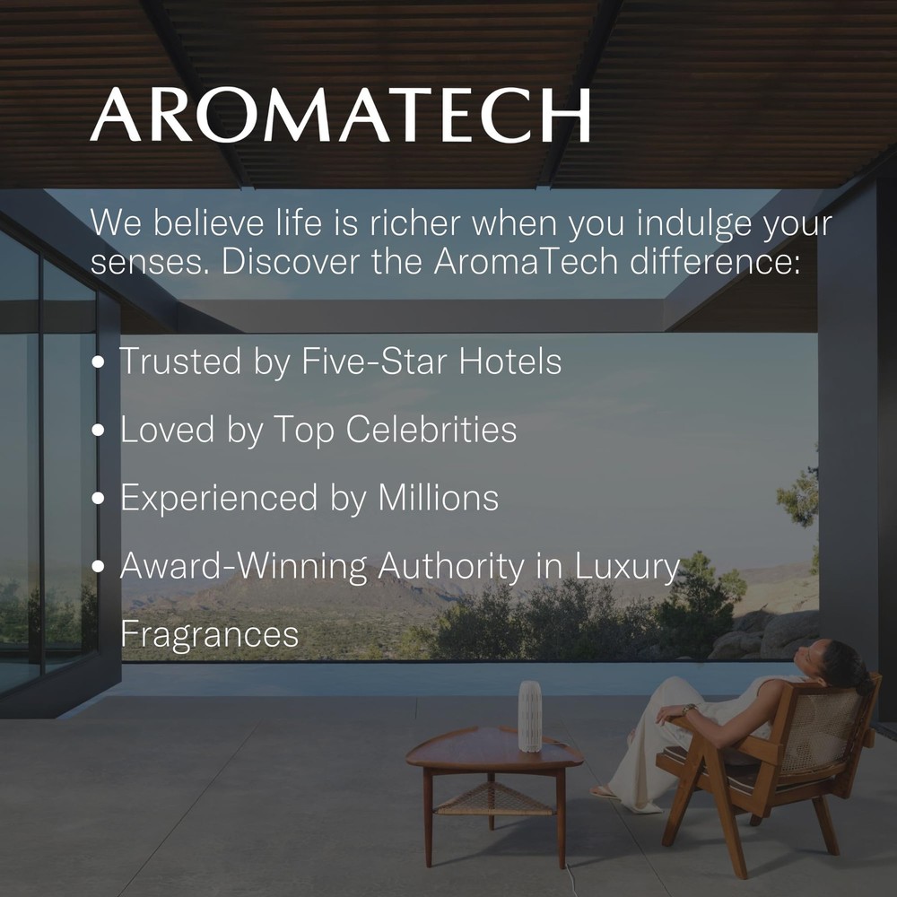 AromaTech White Tea Aroma Essential Oil Blend - 120ml Ultrasonic Diffuser
