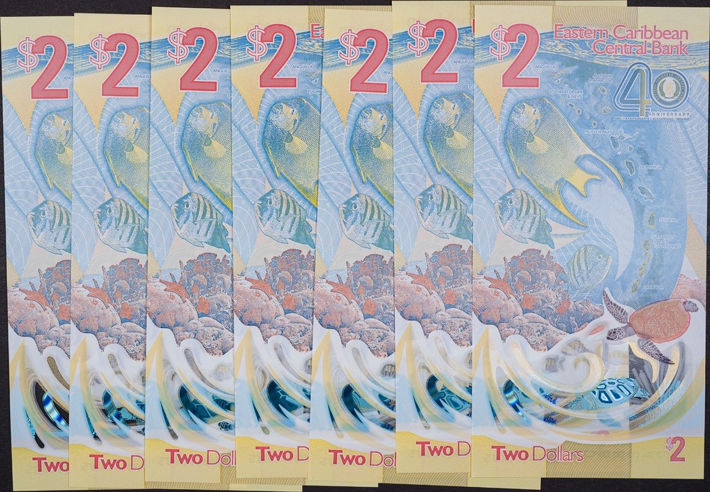 Group of 2024 Eastern Caribbean Central Bank Notes