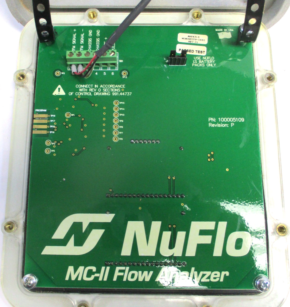 CAMERON NUFLO , MCII , FLOW ANALYZER , w/o BATTERY , SURPLUS