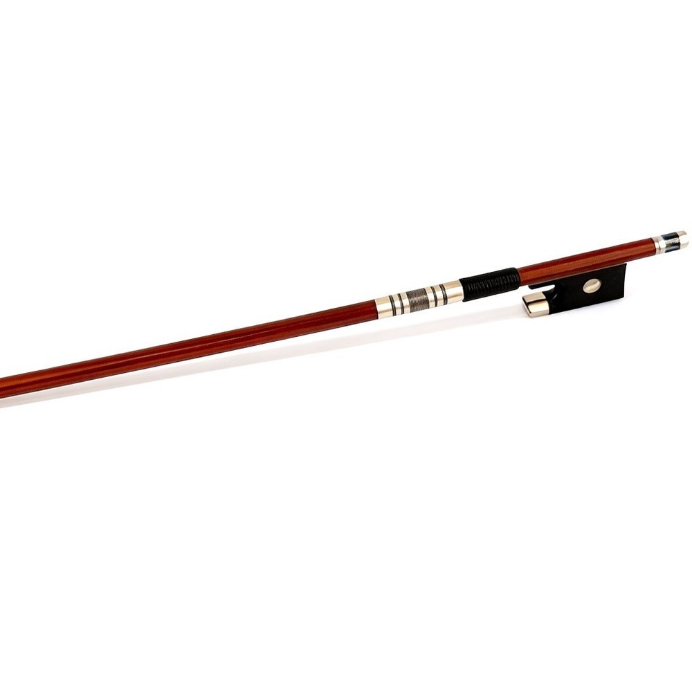 E.Sartory Copy Master Pernambuco Violin Bow 4/4 Ebony Big eye Frog Nickle Stiff