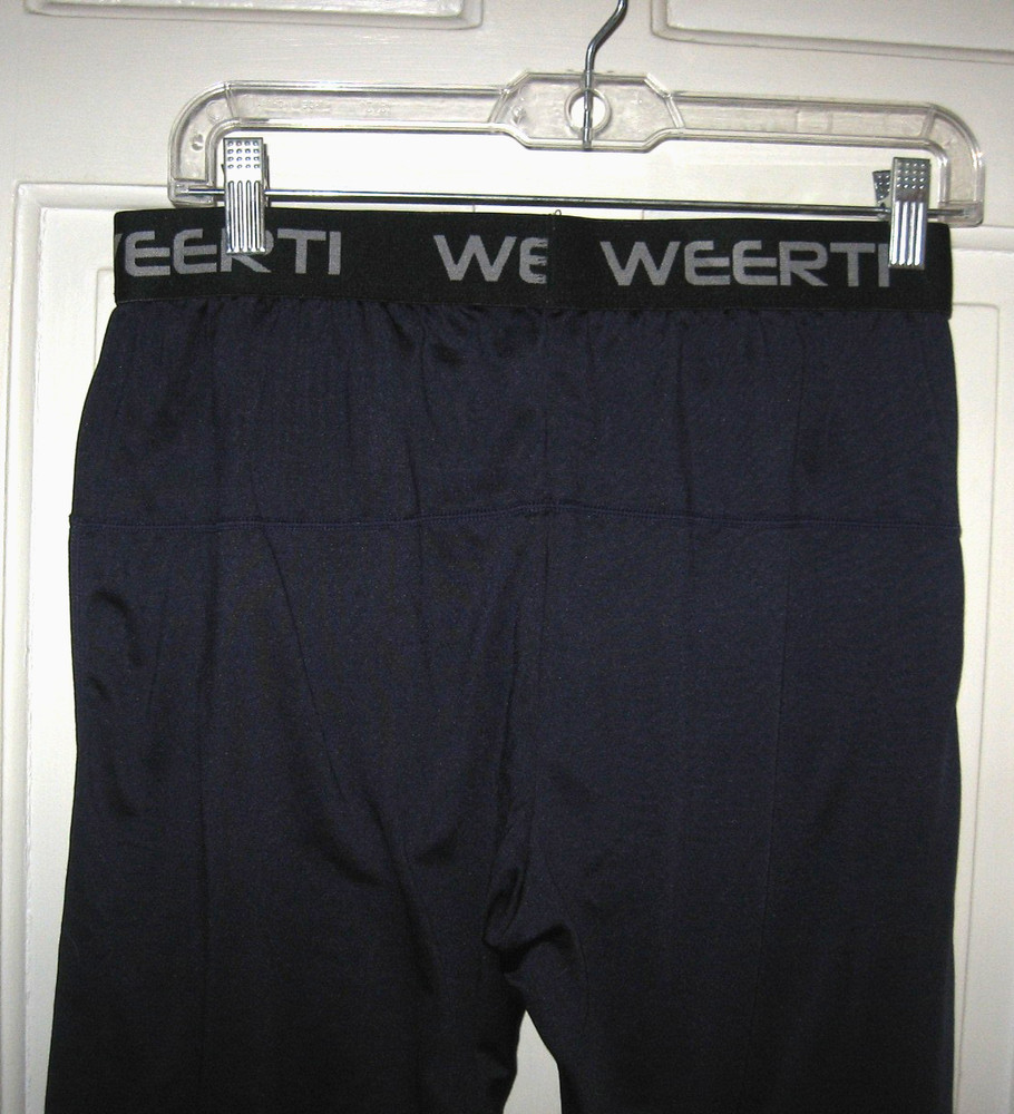 WEERTE BASE LAYER PANTS WOMENS SZ XL NAVY BLUE POLY/SPANDEX EUC
