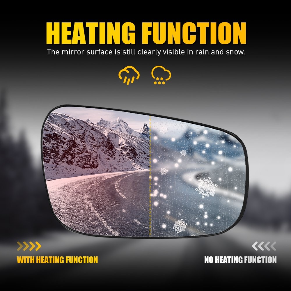 Mirror Glass Driver Left Side Heated 96366EA16A For Nissan Frontier Pathfinder