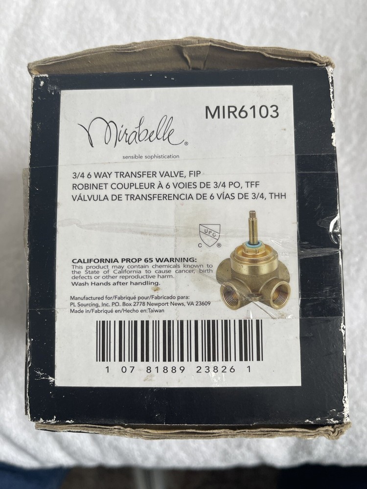 Mirabelle 6 way Transfer Valve Diverter