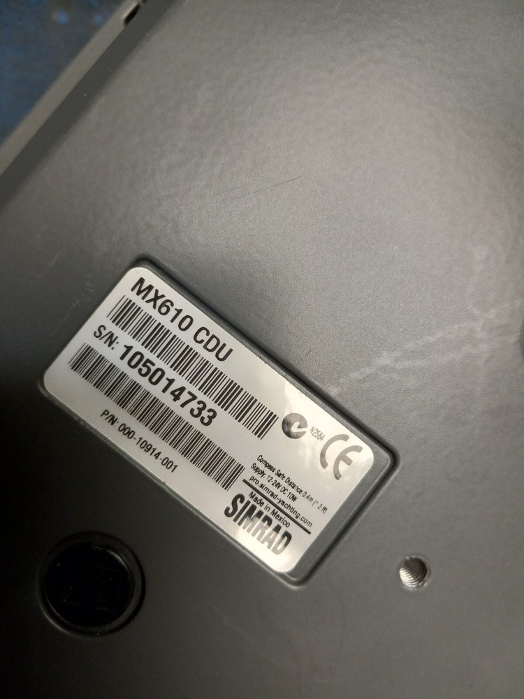 SIMRAD MX610 NAVIGATION SYSTEM GOOD