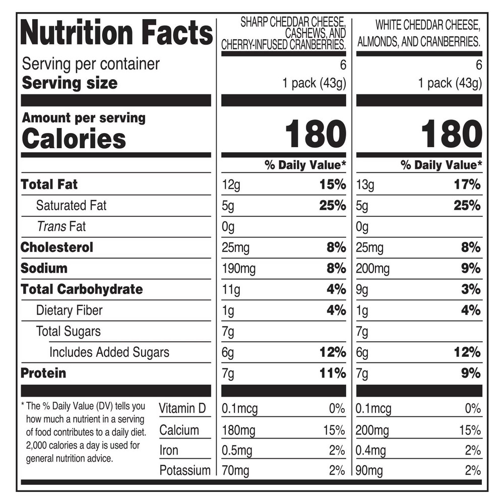 Member's Mark Cheese, Fruit and Nut Snacks, 12 pk.