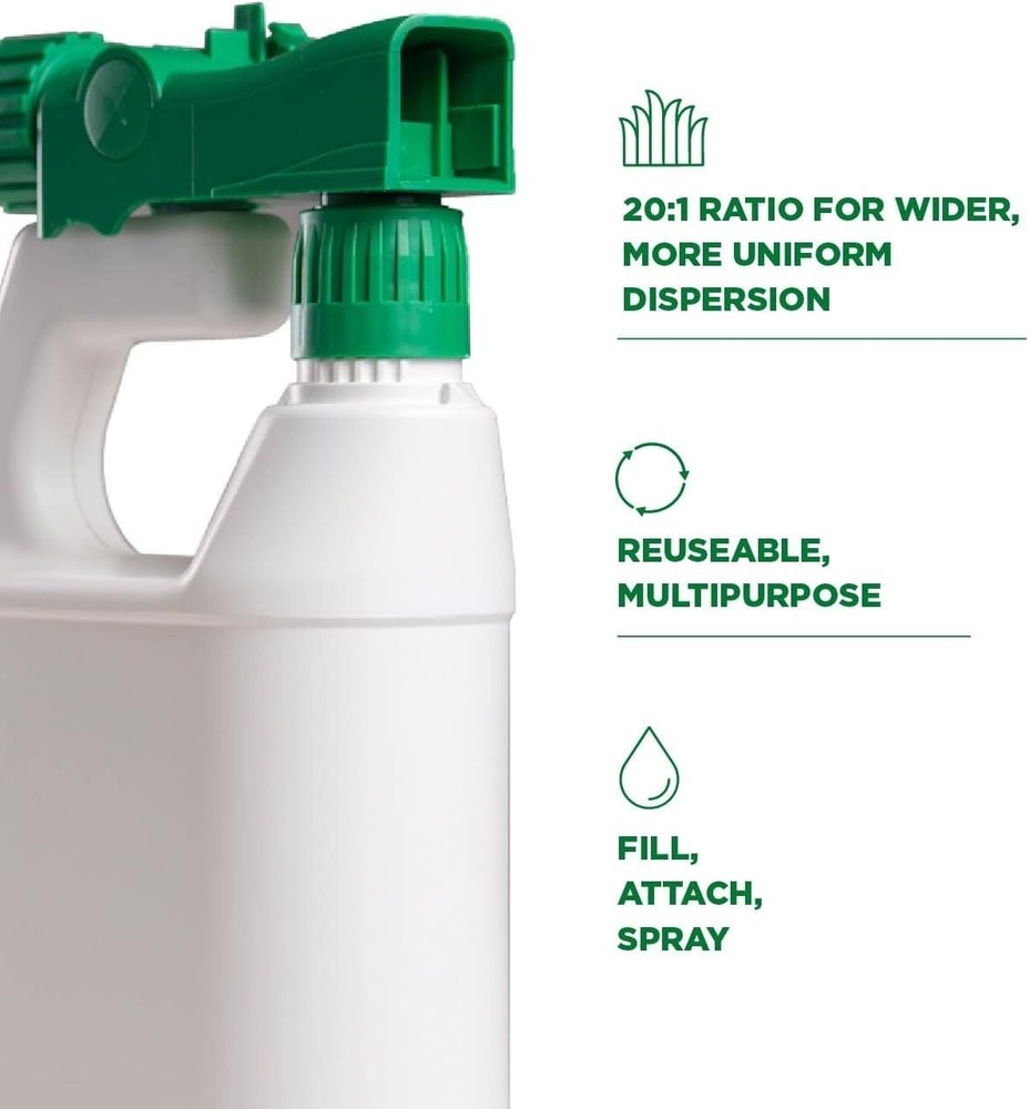 Refillable Multipurpose Hose-End Sprayer 32oz (Pack of 2) () 60:1 Spray Ration