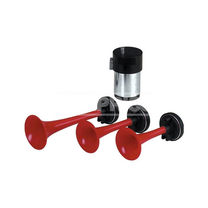 Carpriss Approved 3 Tone Compressor Horn 12V/117 DB