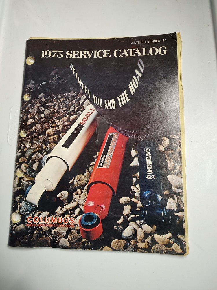 Columbus Shock Absorbers ~ 1975 ~Service Catalog