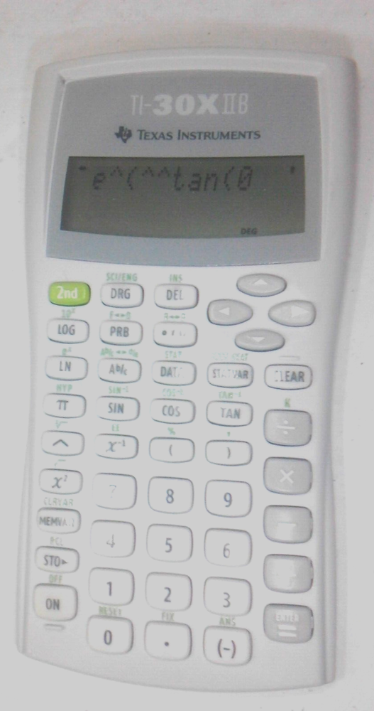 Texas Instruments TI-30X2B with cover TESTED working