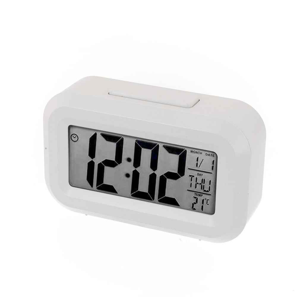 LED Digital Alarm Clock Electronic Screen Desktop Home Office Backlight Snooze