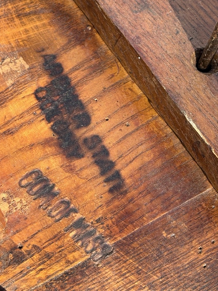 RARE 1900 Stool Gardner State Colony Workshop