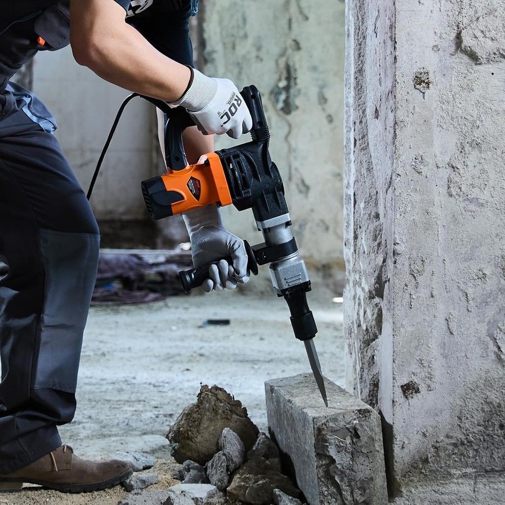Efficient 1400W Electric Jack Hammer - 2900 BPM, Lightweight & Versatile