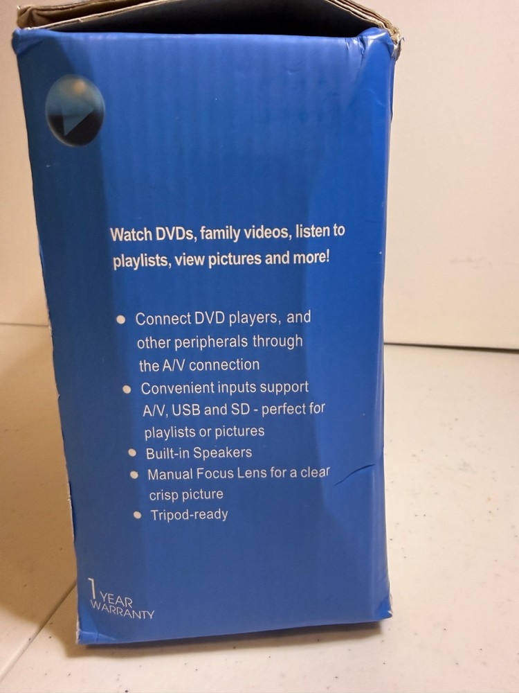 LED Entertainment Projector LCD Image System Portable Mini NEW