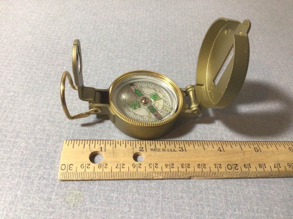 Vintage Engineer or Surveyor's DIRECTIONAL COMPASS Tool, Liquid Filled, New