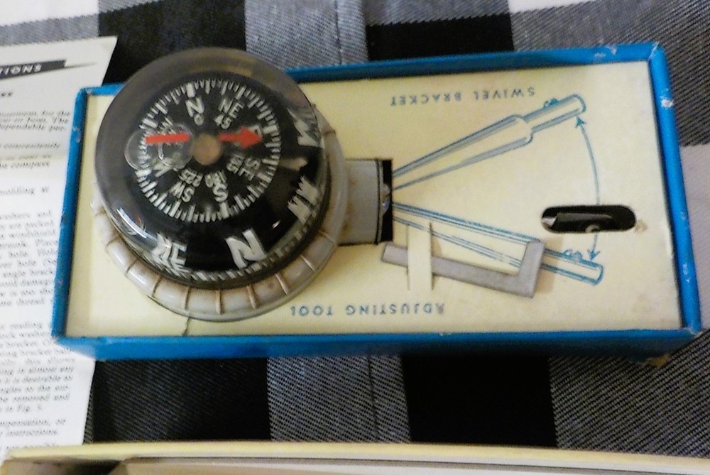 Taylor Navigator Compass Self-Illuminated 2957 w/Box & Instructions