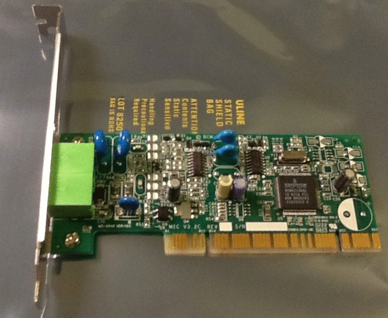 Desktop Computer Broadcom 6002176 Internal Modem Board PCI Modem
