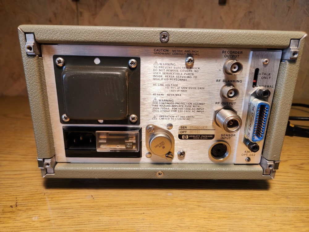 HP/Agilent 436A Power Meter, Powers On but Untested
