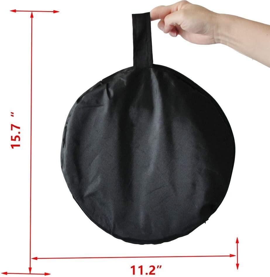 80cm Circular Striped Flexible Foldable PDR Lined Light Reflector Board Dent