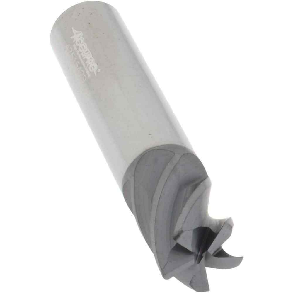 Accupro 1/2" Diam 5 Flute Single End Solid Carbide 0.03" Corner Radius End Mi...