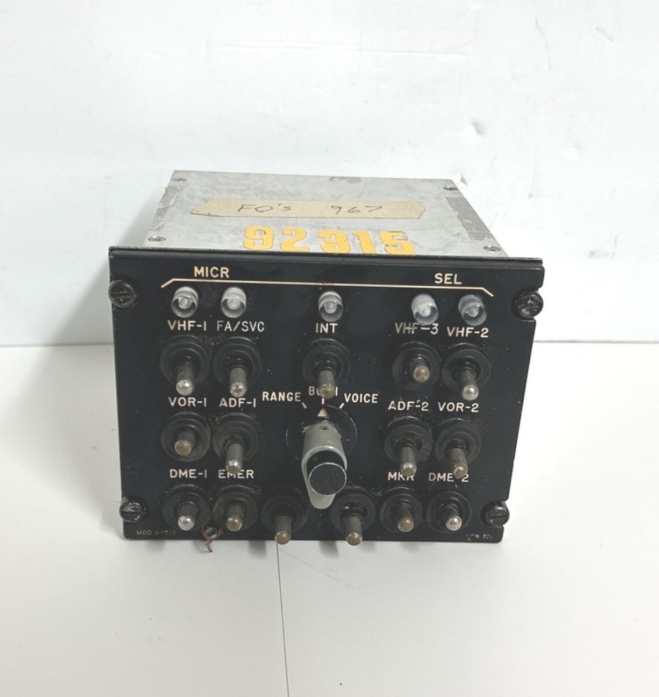 Gables G-1515 Aircraft Audio Control Panel