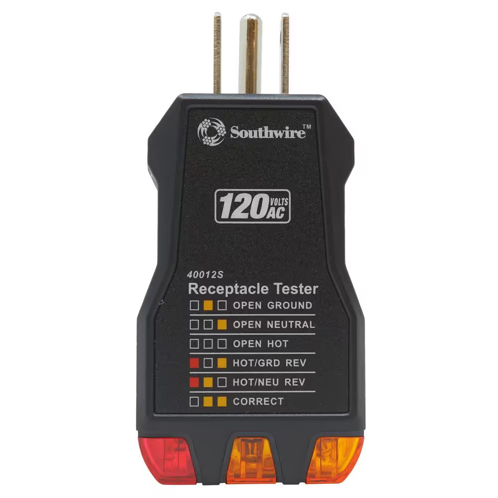 120-Volt AC Receptacle Tester