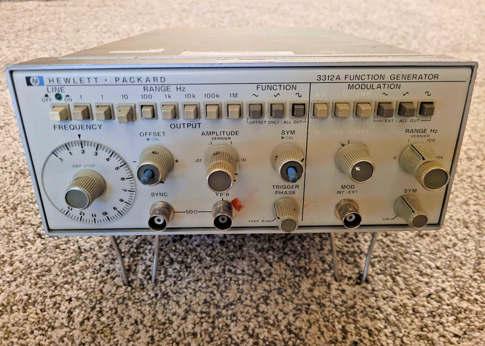 HP 3312A Function Generator Modulation