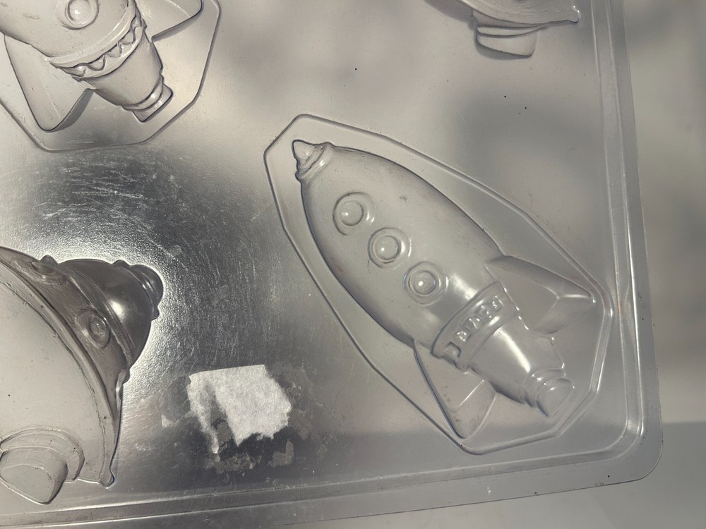 Soap Molds - Milky Way Space Ships Rockets UFOs - lightly used