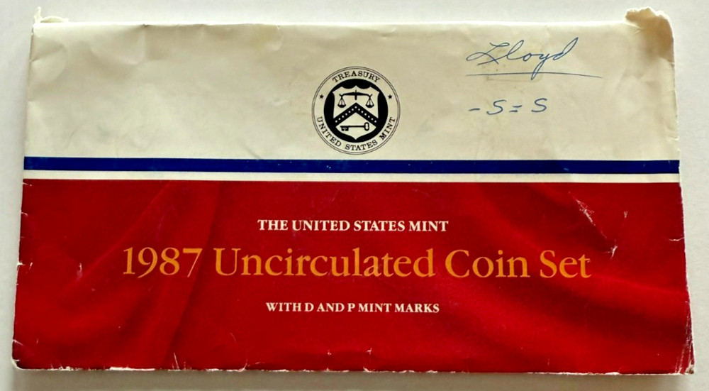 1987 PD US Mint Set (OGP) 10 coins