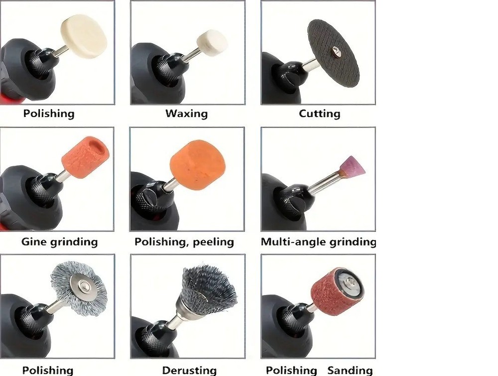 105pcs Diamond-Coated Polishing Head Kit – Workshop Kit – T024-