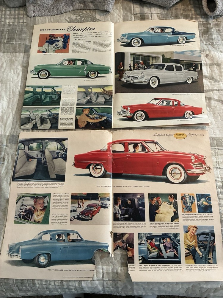 1953,55 Studebaker Magazines Sales Brochures