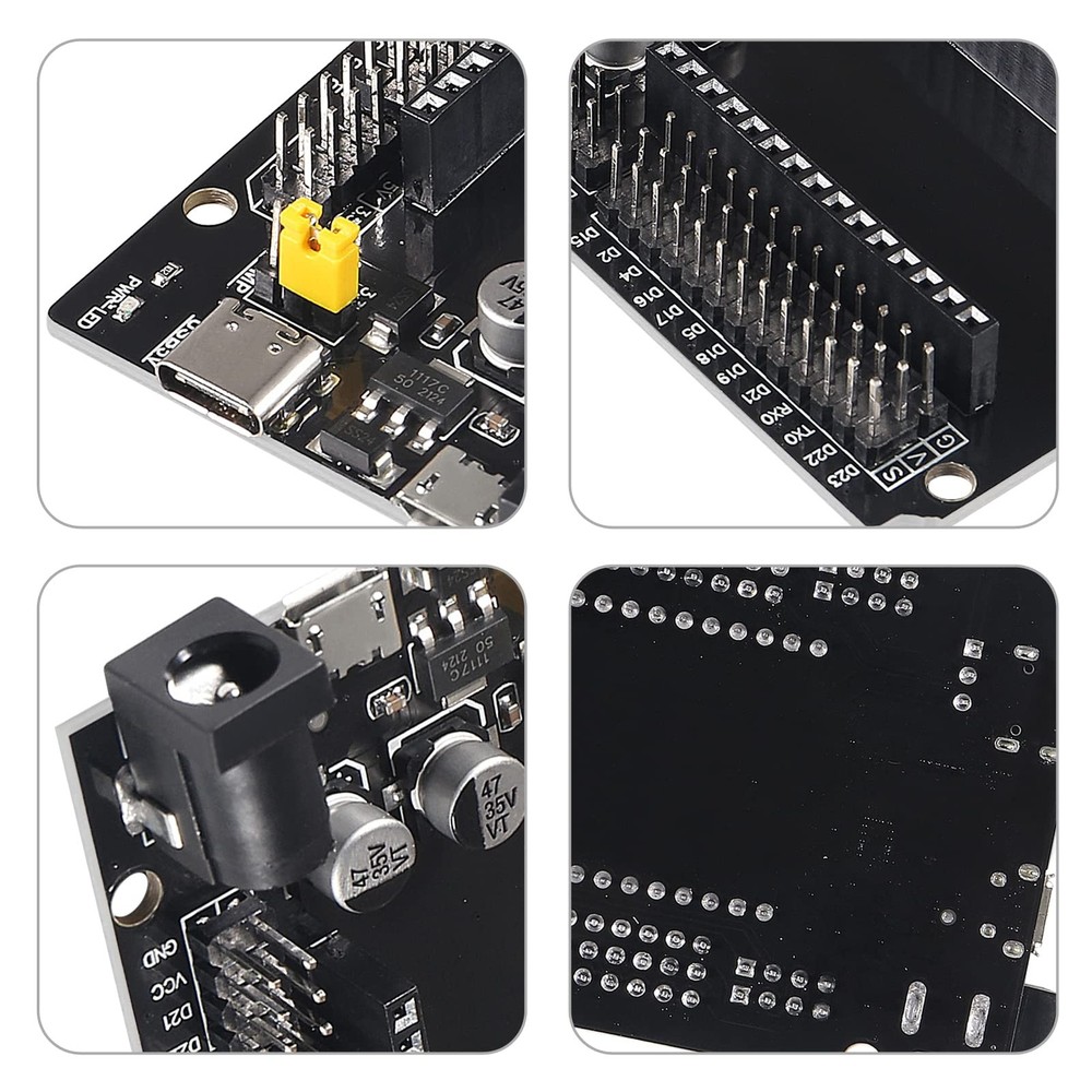ESP32 Development Board 3 PCS Type-C USB and Micro USB CH340C Dual Core