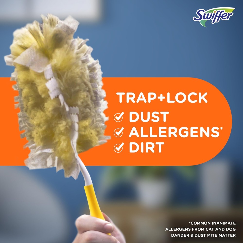 Swiffer Dusters Heavy Duty Pet Multi-Surface Duster Refills for Cleaning, Wit...