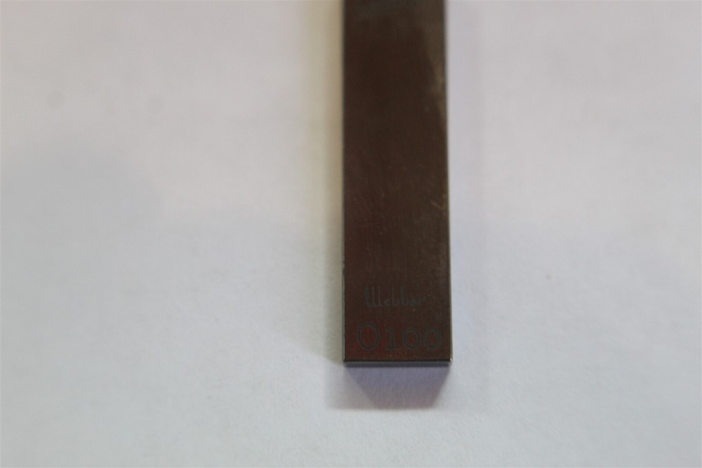 STARRETT WEBBER CARBLOX RECTANGULAR GAGE BLOCK O.100 - VINTAGE ITEM INV 1