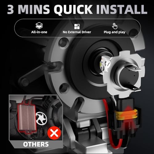 Light Bulbs,Super Bright 6500K Cool White, Direct Replacement for Halogen H7