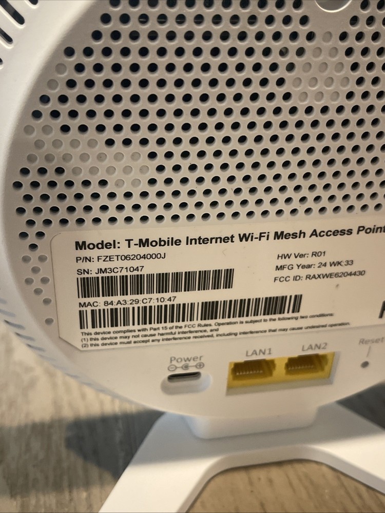 T-Mobile Wireless Wi-Fi Mesh Access Point High-Speed Network Device