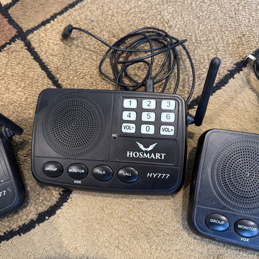 Hosmart HY777-04 Wireless Intercom System 1/2 Mile Range, Multi Channel