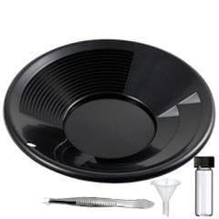 Sluice Monkey 10" PANNING Gold PAN - Black